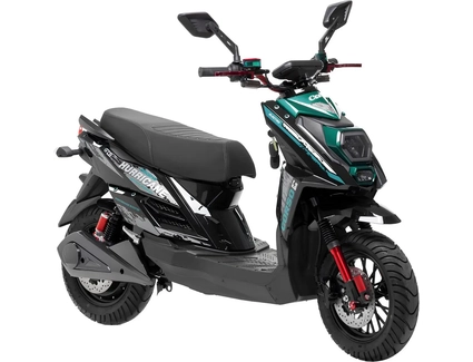 Електроскутер Corso «HURRICANE» HR-246188, двигун 2500W, акумулятор 72V 40Ah літій-залізо-фосфатний, зелений, колеса 10"