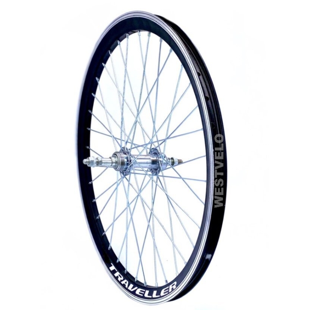 Колесо 24 зад, обід 2-ний чорний, втулка М на віночках (Gravity) фото westvelo.com