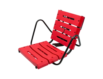 Крісло дитяче метал. на зад. багажник, "Лавочка" посилене, червоне