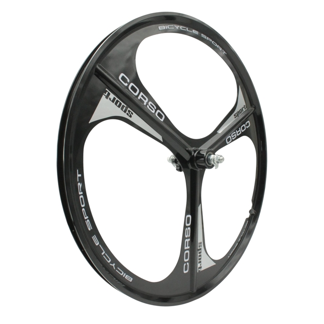 Колеса 26 перед+зад, обода ЛИТІ чорні Corso, втулка на промах, диск 6 болтів фото westvelo.com