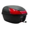 Кофр (багажник) для мотоцикла задній LIPAI 668 (424х415х296) 30L чорно-червоний з катафотом, швидко з'ємний фото westvelo.com