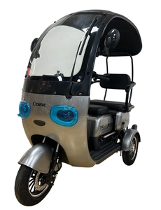 Трицикл Corso «TERRA» TR-102003, двигун 800W, акумулятор 72V/20Ah, сірий + 1 ящик. акум, колеса 10"
