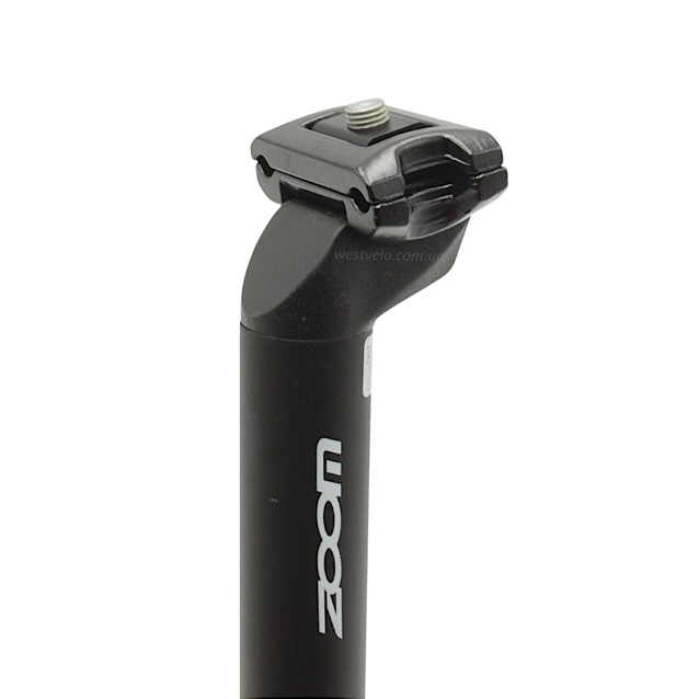 Труба сідла Ø30.4 мм алюміній, L-30 см, на глагол, чорна "ZOOM"  SP-С207 фото westvelo.com