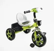 Дитячий велосипед 3-х колісний EVA (піна) Best Trike колеса 12-10, BS-25084 біло-салатовий, сталева рама, фара з музикою та світлом, кошик фото westvelo.com