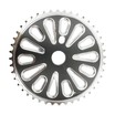 Зірка шатунів передня BMX-1 чорно-сіра, на 44Т фото westvelo.com