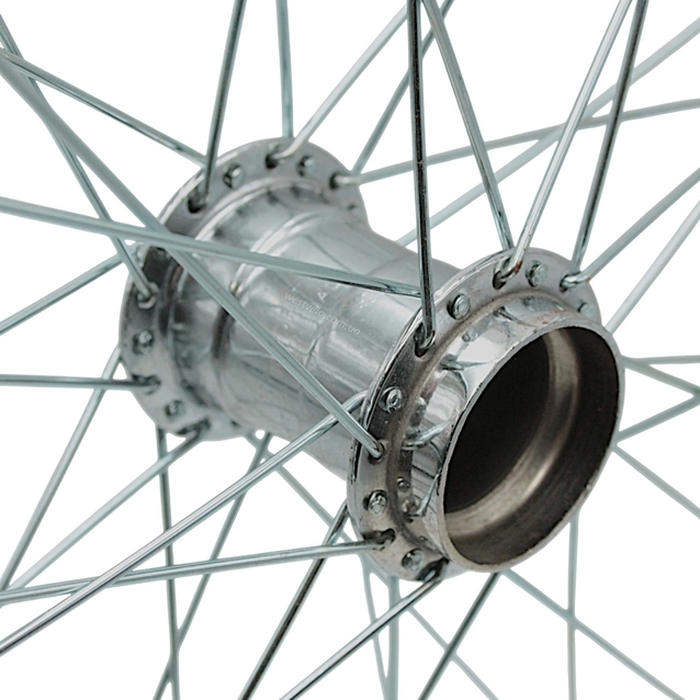 Колесо 24 (540) зад, обід нікель, спиця 2мм, стакан фото westvelo.com