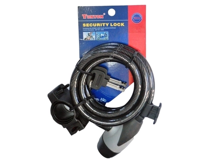 Замок TONYON 545 Ø12mm-1500mm на ключ, з кріпленням на раму