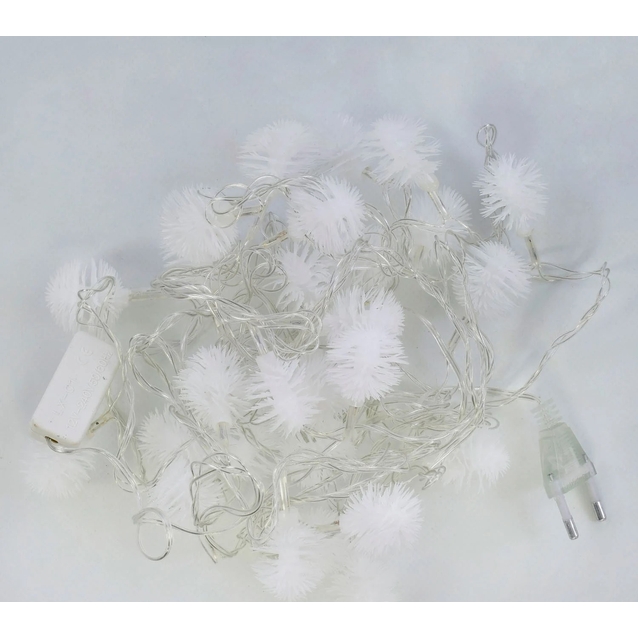 Гірлянда світлодіодна 5 м, 28 лампочок, від мережі 220V, кольорова (С 23452) фото westvelo.com