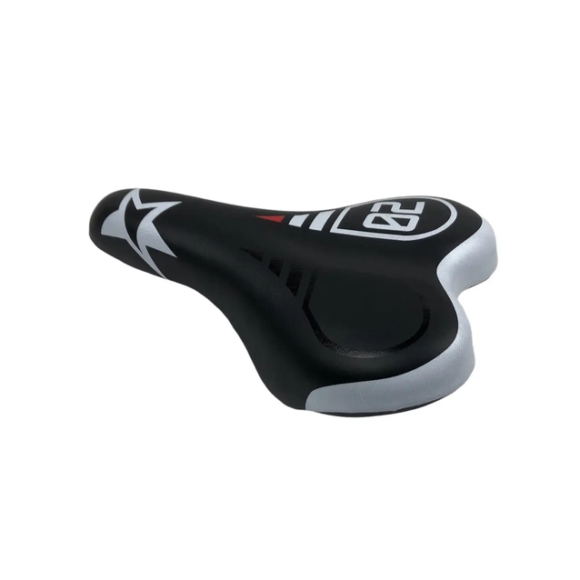 Сідло дитяче №20 чорно-біле з зіркою фото westvelo.com