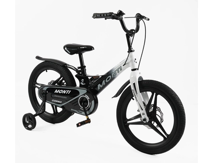 Дитячий велосипед 18 MG Corso «MONTI» MT-18603, магнієва рама, чорно-білий