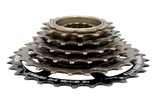 Зірка задня різьбова 6-рик SUNRUN M628 чорно-коричнева (14-28T) фото westvelo.com