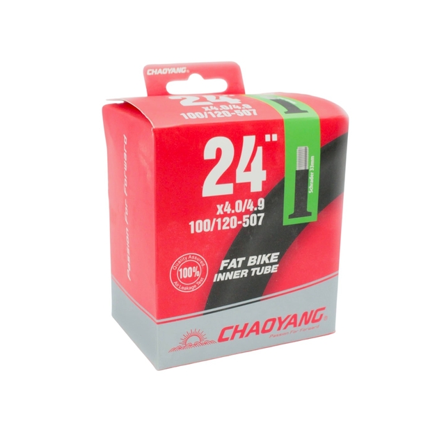 Камера 24-4.00/4.9 короткий ніпель AV 33mm CHAOYANG (FAT-BIKE) фото westvelo.com