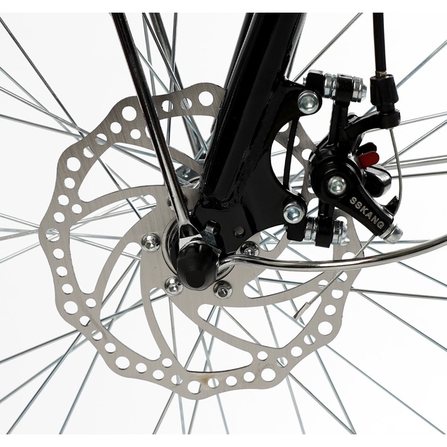 Міський велосипед 26 ST Corso «POLARIS» PS-80110 сталь 16,5", (к-т SHIMANO) чорний (+к/к/б) фото westvelo.com