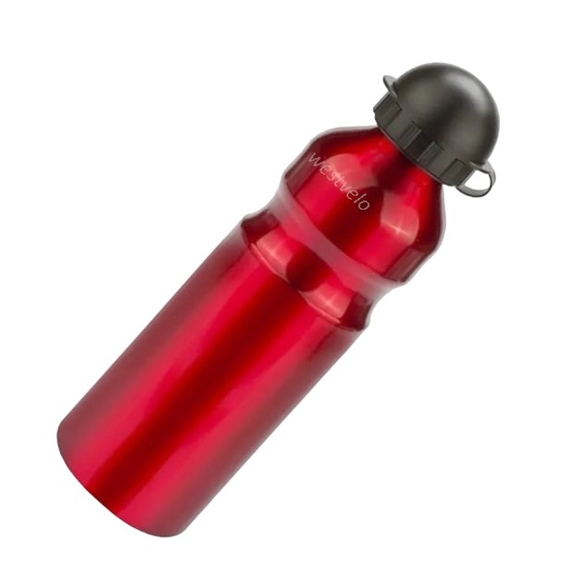 Фляга алюмінієва 750ml без кріплення червона фото westvelo.com