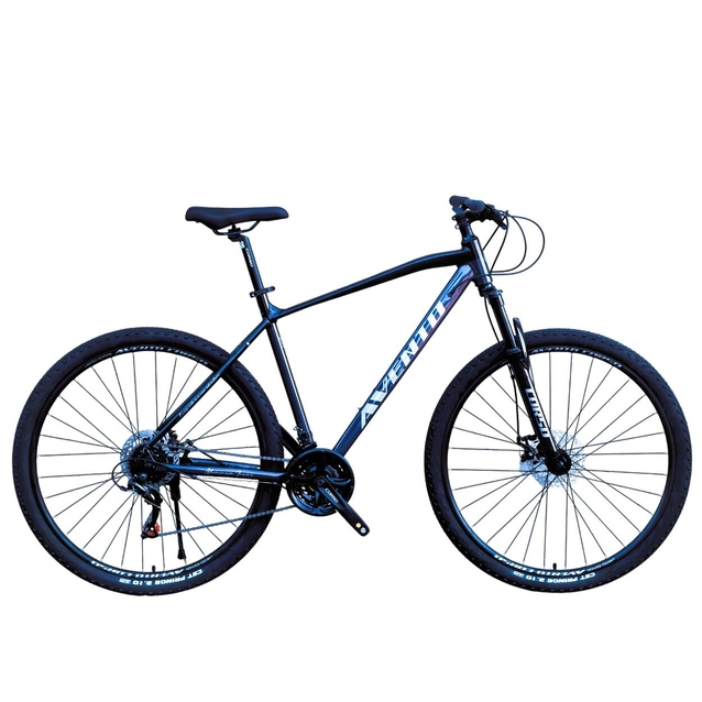 Велосипед 29 AL Corso «AVENTO» AT-68870 алюміній 21", (к-т SHIMANO) чорно-синьо-фіолетовий фото westvelo.com