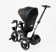 Дитячий велосипед 3-кол з батьківською ручкою, з даш, PU BestTrike «MARCO» 9155/312-51 чорно-коричневий, поворотне сидіння, складне кермо, кошик, телескопічна ручка, фара музична фото westvelo.com