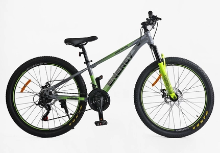 Велосипед 26 ST Corso «ENERGY» EN-26535 сталь 13", (к-т SHIMANO) сіро-жовтий