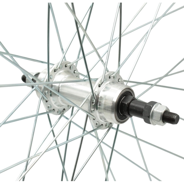 Колесо 28-29 зад, обід 2-ний чорний, втулка AL на промах, диск різьба (Gravity) фото westvelo.com