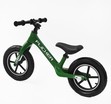 Велобіг 12 Corso надувні колеса, нейлонова рама «FLICKER»  FL-0228-76 зелений фото westvelo.com