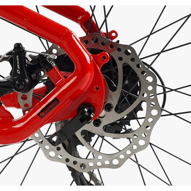 Велосипед 26 AL Corso «X-POWER» PW-69003 алюміній 13", (к-т SHIMANO) чорно-червоний фото westvelo.com