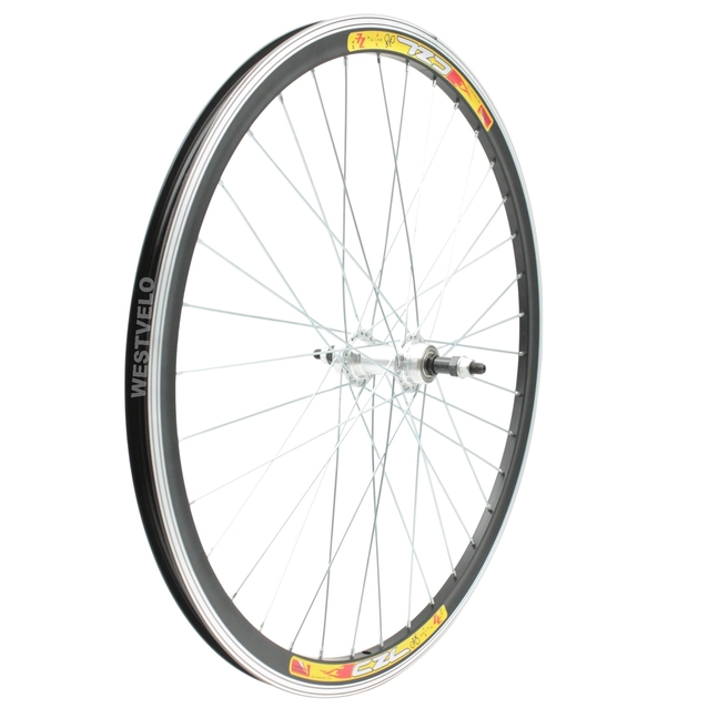 Колесо 26 зад, обід 2-ний чорний, втулка AL на промах, диск різьба (Gravity) фото westvelo.com