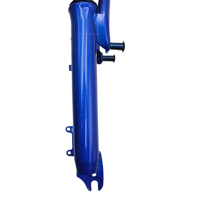 Вилка 24 аморт. різьб Ø25.4mm V-brake + disk, L-210mm р.з L-100mm синя фото westvelo.com