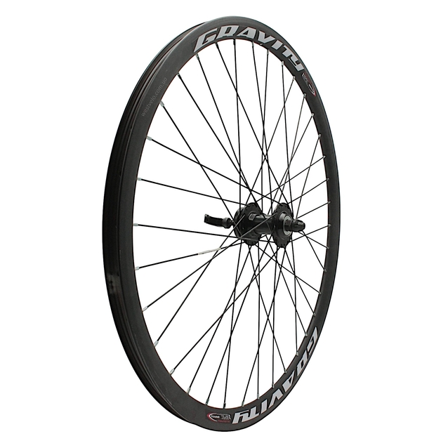 Колесо 27,5 перед, обід 2-ний чорний дисковий, втулка AL. NECO MS31F, диск 6 болтів,ексцентрик, чорна спиця фото westvelo.com