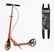 Самокат дитячий 2-х колісний, PU Best Scooter «FLASH» FL-80811 помаранчевий, Ø200mm, ручне гальмо, 1 амортизатор передній фото westvelo.com