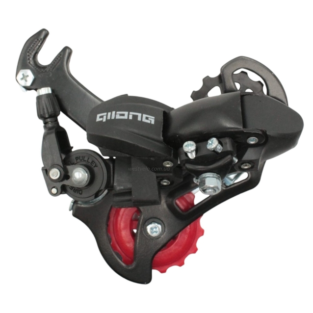 Перекидка задня QILONG DR-49, великий ролік, на гак з направляючою троса фото westvelo.com