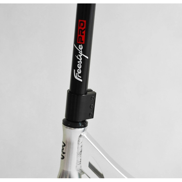 Самокат трюковий Best Scooter «FREESTYLE» N-31020 чорно-срібний, HIC-система, пеги, AL диск та дека, колеса PU Ø120mm, ширина керма - 58 см фото westvelo.com