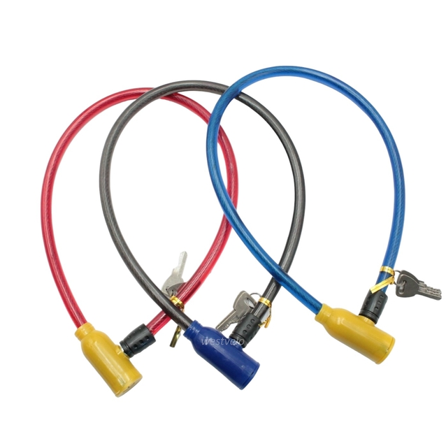 Замок на ключ MS-2 L-0.65m Ø-9mm (різні кольори) фото westvelo.com