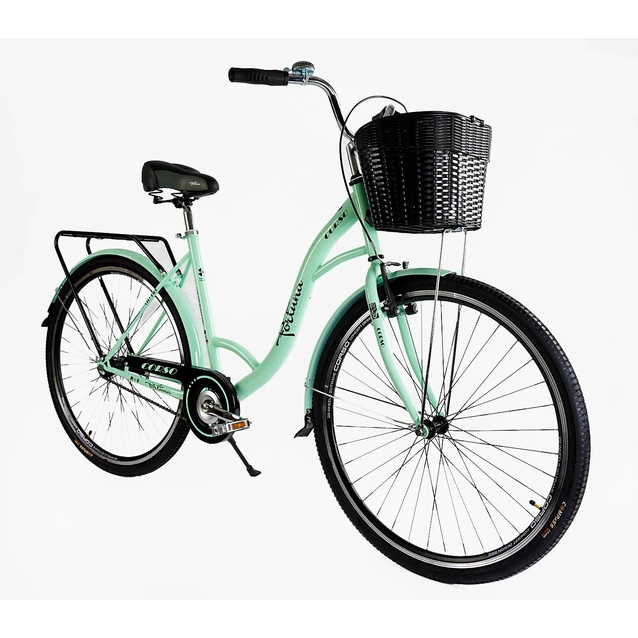 Міський велосипед 28 ST Corso «FORTUNA» FR-28403 сталь 20", м'ятно-бірюзовий (+к/к/б) фото westvelo.com