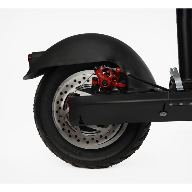 Електросамокат Best Scooter BS-10588 двигун 800W, акумулятор літієвий 48V13Ah з сидінням, колеса надувні 10, чорно-червоний фото westvelo.com