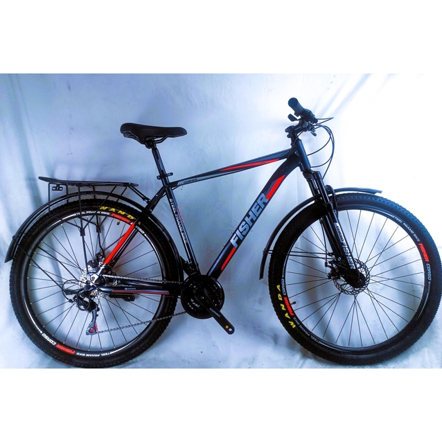 Велосипед 29 ST Corso «FISHER» FS-83260 сталь 21", (к-т SHIMANO) чорно-сіро-червоний фото westvelo.com