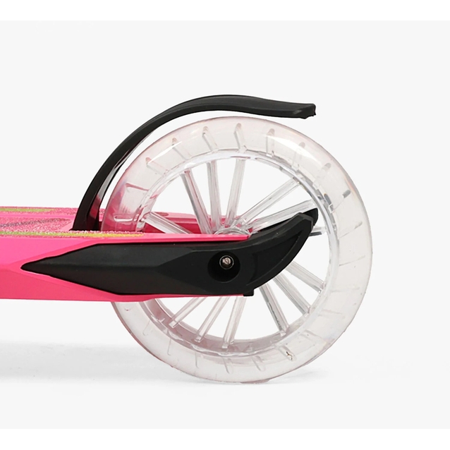 Самокат дитячий 2-х колісний, PU Best Scooter L-80864 рожевий, AL, Ø145mm, диски коліс, дека, вилка зі світлом фото westvelo.com