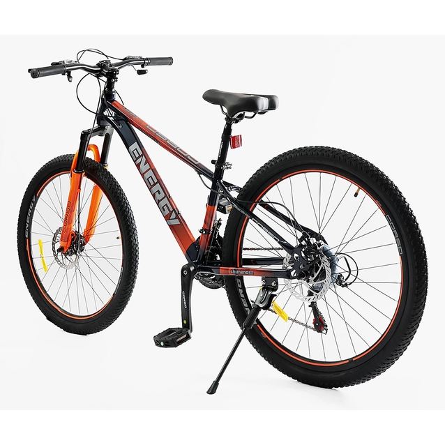 Велосипед 26 ST Corso «ENERGY» EN-26049 сталь 13", (к-т SHIMANO) чорно-помаранчевий фото westvelo.com