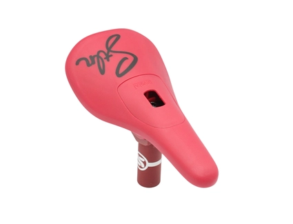 Сідло BMX PIVOTAL (STOLEN) (з трубкою 75мм) (215х115мм) пластмасове рожеве