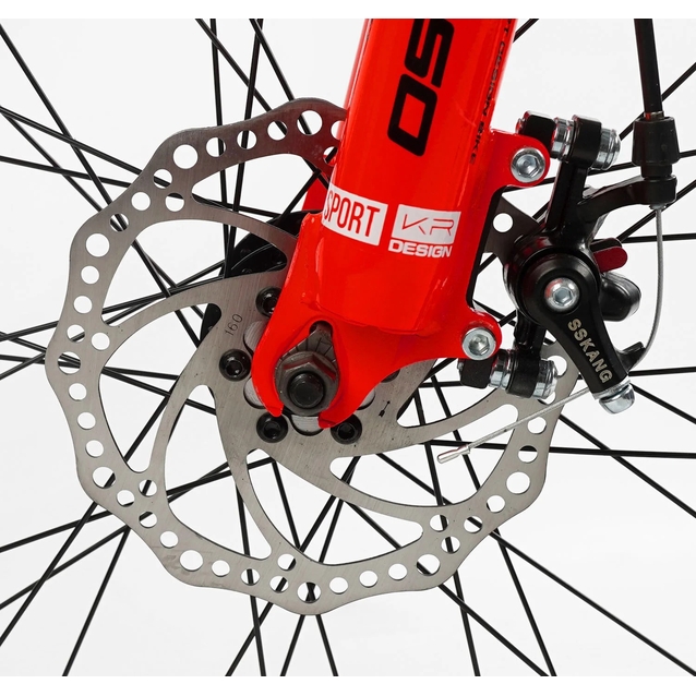 Велосипед 24 AL Corso «FENIX» FX-24912 алюміній 11", (к-т Saiguan) чорно-червоний фото westvelo.com