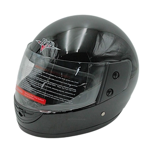 Мото шолом, закритий (L 59-60) BLD, чорний, глянець (825)
