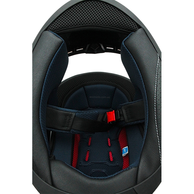 Мото шолом, закритий (L) "222" Чорно-зелений, глянцевий фото westvelo.com