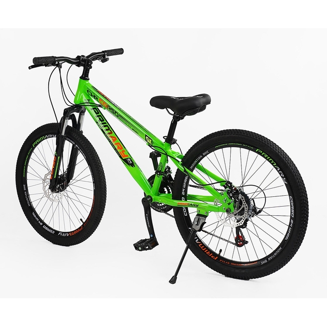 Велосипед 24 ST Corso «PRIMARY» PR-24915 сталь 11", (к-т Saiguan) салатовий фото westvelo.com