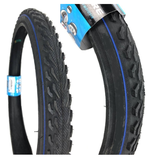 Покришка 16-1.75 DELI TIRE Індонезія (207) напів-шип, синя смуга фото westvelo.com