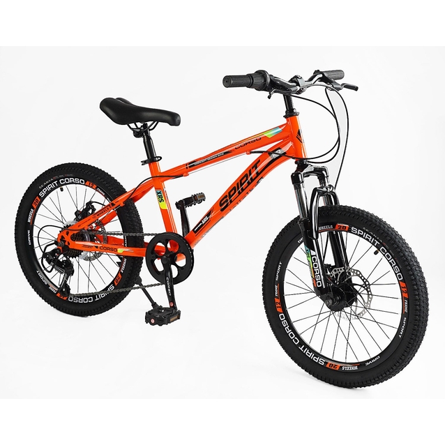 Велосипед 20 ST Corso «SPIRIT» ST-20458 сталь 12", (к-т SHIMANO) помаранчевий фото westvelo.com