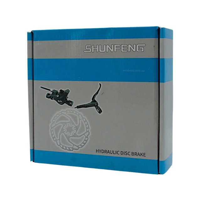 Гідравлічні гальма SHUNFENG DULA  601+RT525 (R/775мм 160/140+ L/1350мм180/160) 2 диски Ø160 +болти фото westvelo.com