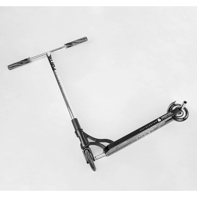 Самокат трюковий Best Scooter «PORTAL» PL-81855 чорно-срібний, HIC-система, пеги, AL диск та дека, колеса PU Ø120mm, ширина керма - 58 см фото westvelo.com