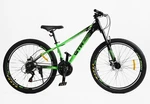 Велосипед 26 AL Corso «GTR-3000» GTR-71090 алюміній 13", (к-т SHIMANO) чорно-салатовий фото westvelo.com