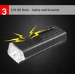 Фара usb + сигнал StVZo HJ-062 з датчиком світла, AL корпус 300 LM . Type C фото westvelo.com