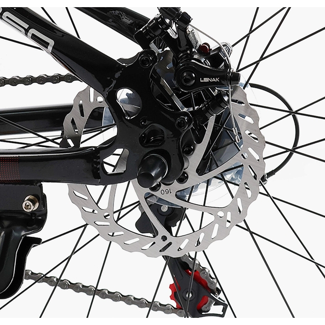 Велосипед 26 ST Corso «ENERGY» EN-26783 сталь 13", (к-т SHIMANO) чорно-червоний фото westvelo.com