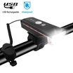 Фара usb + сигнал StVZo HJ-062 з датчиком світла, AL корпус 300 LM . Type C фото westvelo.com
