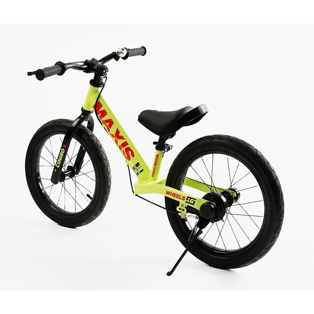 Велобіг 16 Corso надувні колеса, сталева рама «MAXIS» MX-65049 жовтий фото westvelo.com